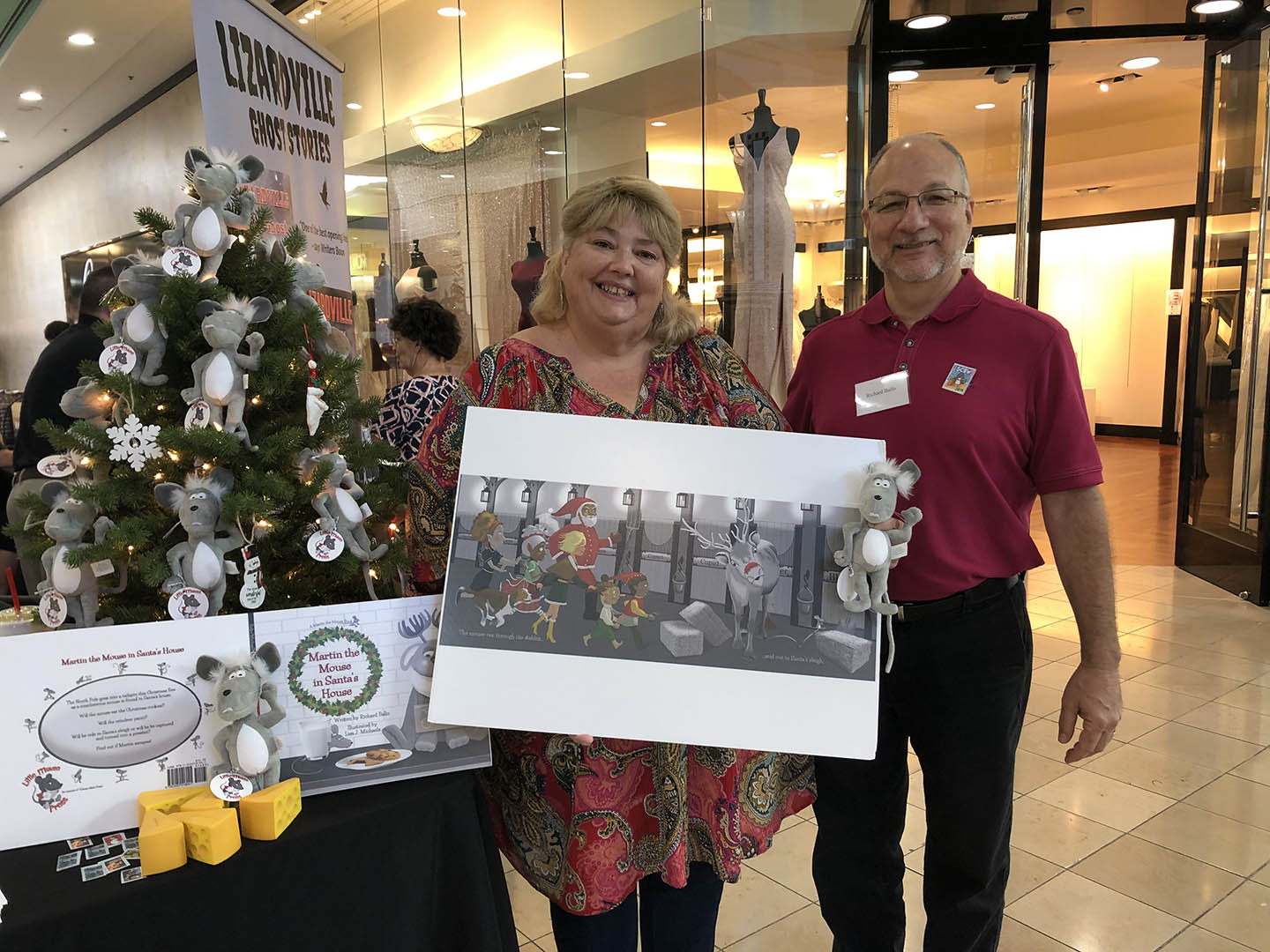 2019 On Point Book Holiday Festival Tampa, Illustrator Lisa J Michaels and Author Richard Ballo