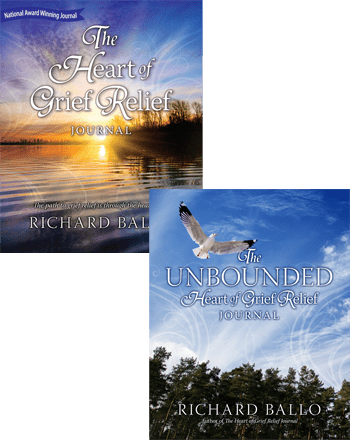 Richard Ballo Grief Journal Set The Heart of Grief Relief and The Unbound Heart of Grief Relief Journal